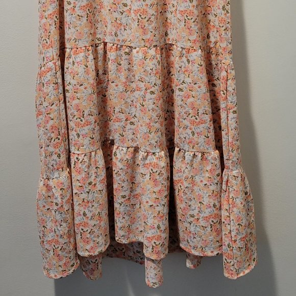 Monteau Semi-Casual Flowered Summer Vacay Dress - Picture 3 of 6